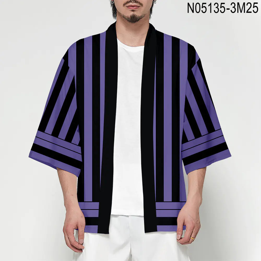 Demon Slayer Tanjiro Nezuko Kimono Cloak Costume
