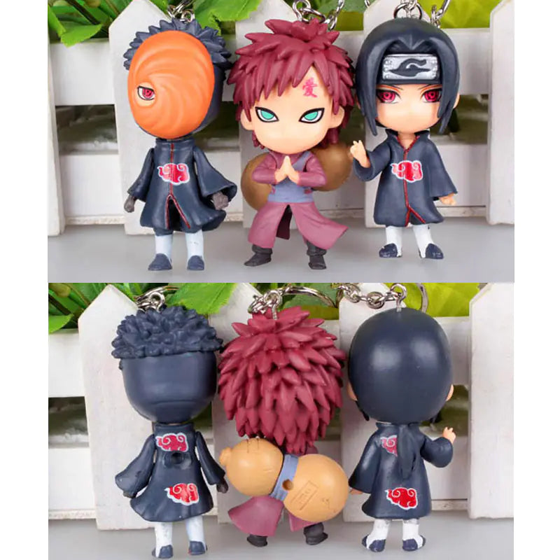 Naruto Keychain Set - 6 Styles of Naruto & Kakashi