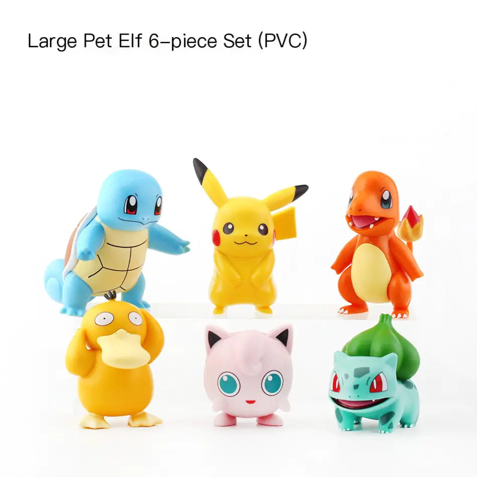 Pokémon Figures Set: Pikachu, Squirtle, Charizard Toys