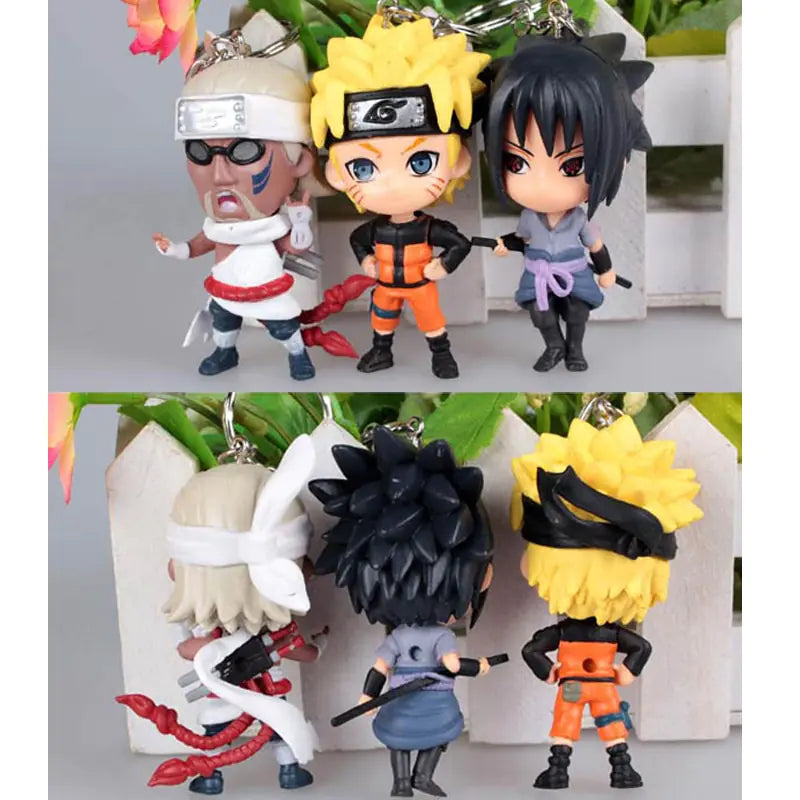Naruto Keychain Set - 6 Styles of Naruto & Kakashi