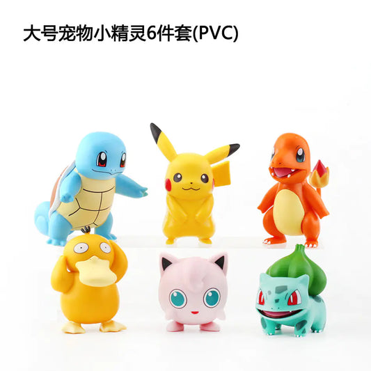 Pokémon Figures Set: Pikachu, Squirtle, Charizard Toys